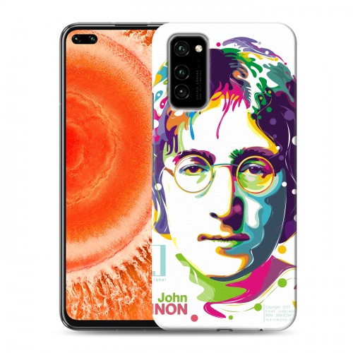 Дизайнерский силиконовый чехол для Huawei Honor View 30 Pro Джон Леннон