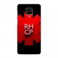Дизайнерский силиконовый чехол для Xiaomi Redmi Note 9 Pro Red Hot Chili Peppers