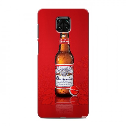 Дизайнерский силиконовый чехол для Xiaomi Redmi Note 9 Pro Budweiser