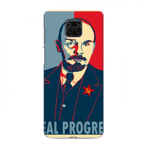 Дизайнерский силиконовый чехол для Xiaomi Redmi Note 9 Pro Владимир Ленин