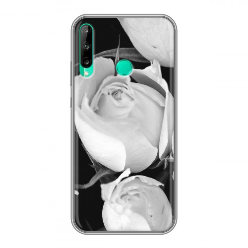 Дизайнерский силиконовый чехол для Huawei P40 Lite E Монохромные цветы