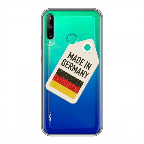 Полупрозрачный дизайнерский пластиковый чехол для Huawei P40 Lite E Флаг Германии