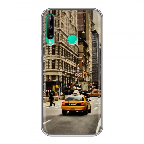 Дизайнерский силиконовый чехол для Huawei P40 Lite E Нью-Йорк