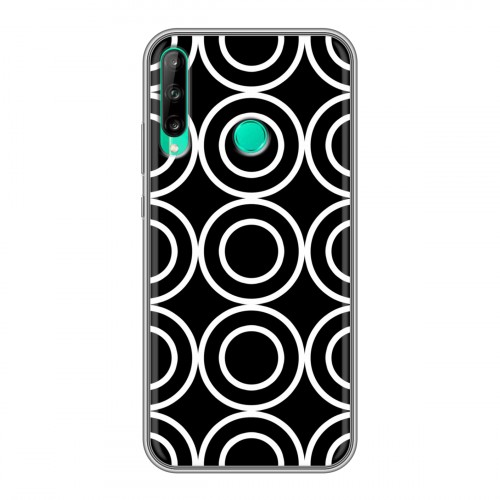 Дизайнерский силиконовый чехол для Huawei P40 Lite E Черно-белые фантазии