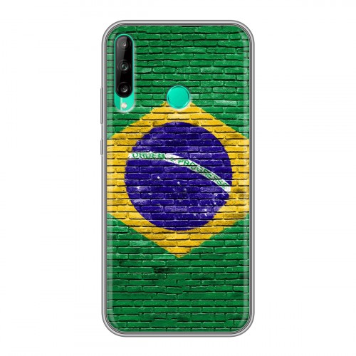 Дизайнерский пластиковый чехол для Huawei P40 Lite E Флаг Бразилии
