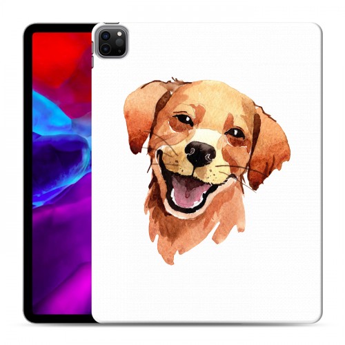 Полупрозрачный дизайнерский пластиковый чехол для Ipad Pro 12.9 (2020) Прозрачные собаки