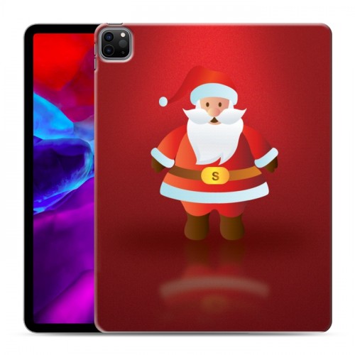 Дизайнерский пластиковый чехол для Ipad Pro 12.9 (2020) Дед мороз и Санта