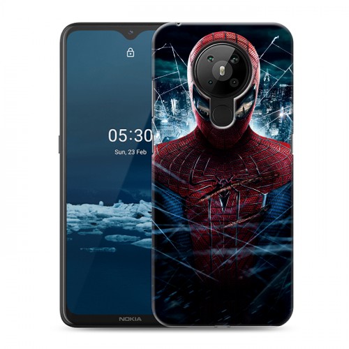 Дизайнерский пластиковый чехол для Nokia 5.3 Человек -паук