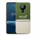 Дизайнерский пластиковый чехол для Nokia 5.3 Weeds