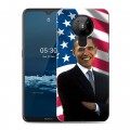 Дизайнерский пластиковый чехол для Nokia 5.3 Барак Обама