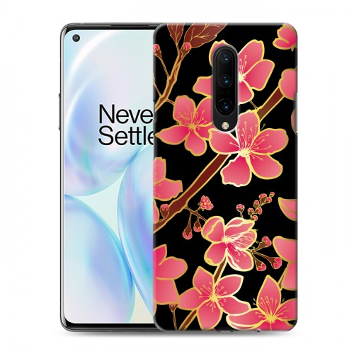 Дизайнерский силиконовый чехол для OnePlus 8 Люксовые цветы