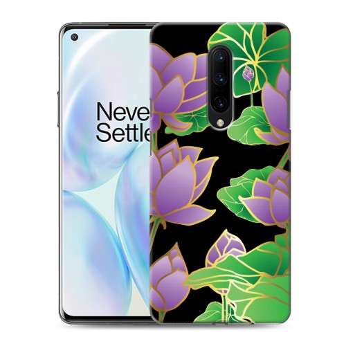 Дизайнерский силиконовый чехол для OnePlus 8 Люксовые цветы