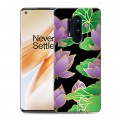 Дизайнерский силиконовый чехол для OnePlus 8 Pro Люксовые цветы