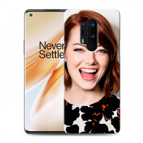 Дизайнерский силиконовый чехол для OnePlus 8 Pro Эмма Стоун
