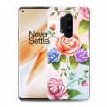 Дизайнерский силиконовый чехол для OnePlus 8 Pro Романтик цветы