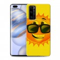 Дизайнерский силиконовый чехол для Huawei Honor 30 Pro Солнце