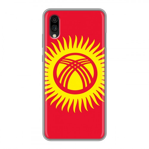 Дизайнерский силиконовый чехол для ZTE Blade A5 (2020) флаг Киргизии