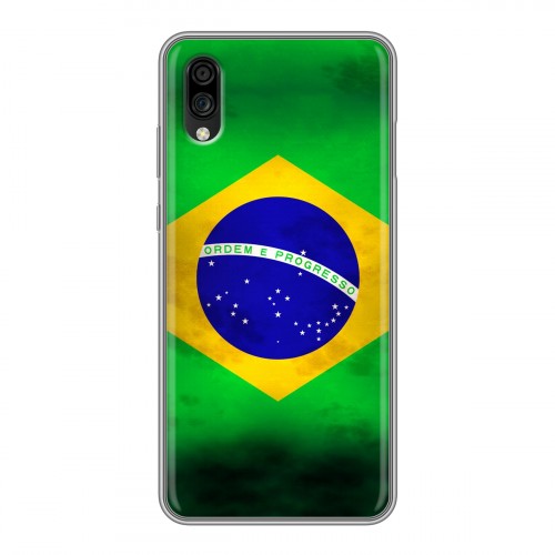 Дизайнерский силиконовый чехол для ZTE Blade A5 (2020) Флаг Бразилии
