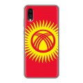 Дизайнерский пластиковый чехол для ZTE Blade A5 (2020) Флаг Киргизии