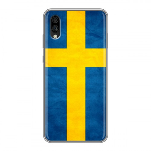 Дизайнерский силиконовый чехол для ZTE Blade A5 (2020) Флаг Швеции
