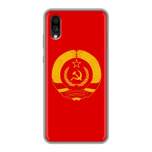 Дизайнерский силиконовый чехол для ZTE Blade A5 (2020) Флаг СССР