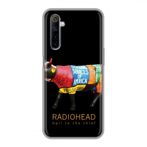 Дизайнерский силиконовый с усиленными углами чехол для Realme 6 RadioHead