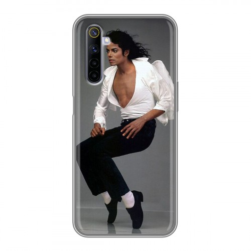 Дизайнерский силиконовый с усиленными углами чехол для Realme 6 Майкл Джексон