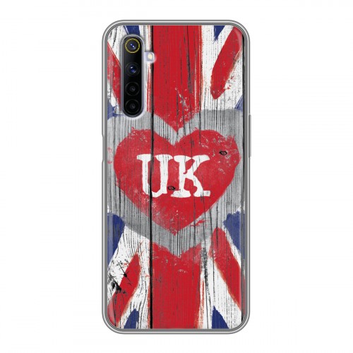 Дизайнерский силиконовый чехол для Realme 6 British love