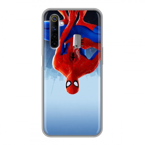 Дизайнерский силиконовый чехол для Realme 6 Человек-паук : Через вселенные