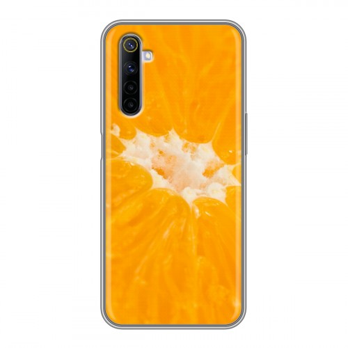 Дизайнерский силиконовый чехол для Realme 6 Апельсины