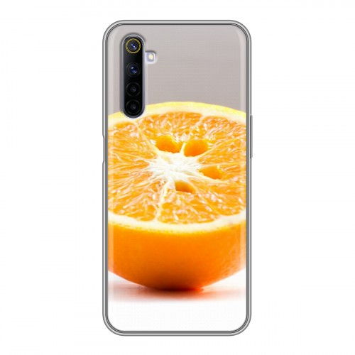 Дизайнерский силиконовый чехол для Realme 6 Апельсины