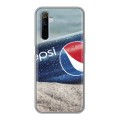 Дизайнерский силиконовый чехол для Realme 6 Pepsi