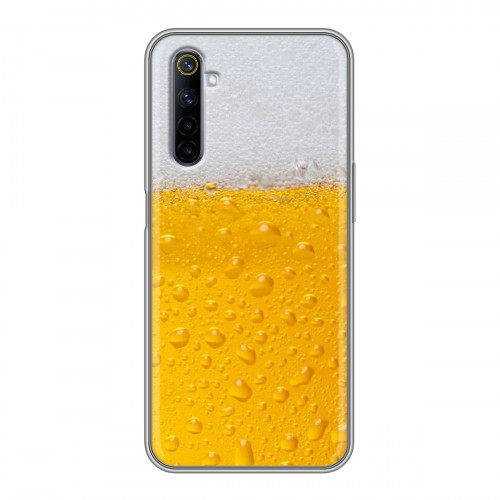 Дизайнерский силиконовый чехол для Realme 6 Пузырьки пива