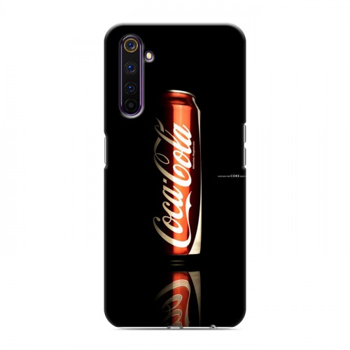 Дизайнерский силиконовый чехол для Realme 6 Pro Coca-cola