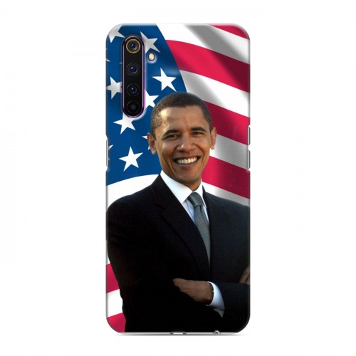 Дизайнерский силиконовый чехол для Realme 6 Pro Барак Обама