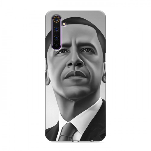 Дизайнерский силиконовый чехол для Realme 6 Pro Барак Обама