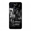 Дизайнерский силиконовый чехол для Samsung Galaxy M31 Скелет и туз