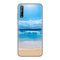 Дизайнерский силиконовый чехол для Huawei Y8p пляж