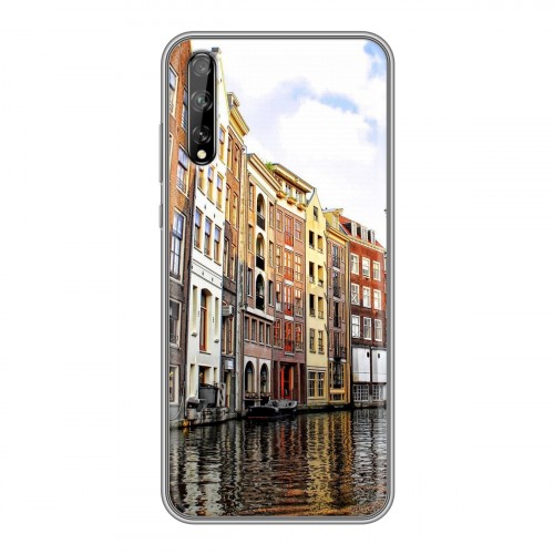 Дизайнерский силиконовый чехол для Huawei Y8p амстердам