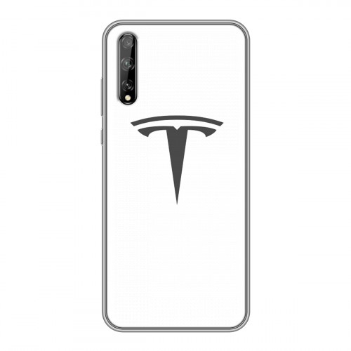 Дизайнерский силиконовый чехол для Huawei Y8p Tesla