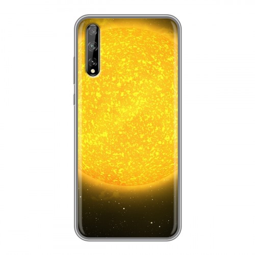 Дизайнерский силиконовый чехол для Huawei Y8p Солнце