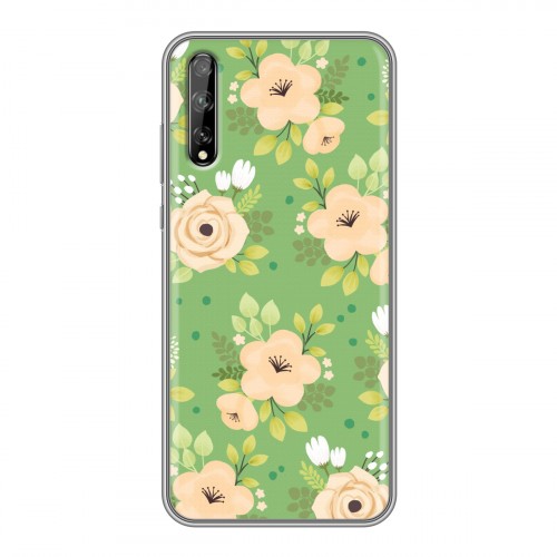 Дизайнерский силиконовый чехол для Huawei Y8p Причудливые цветы