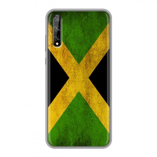Дизайнерский силиконовый чехол для Huawei Y8p Флаг Ямайки