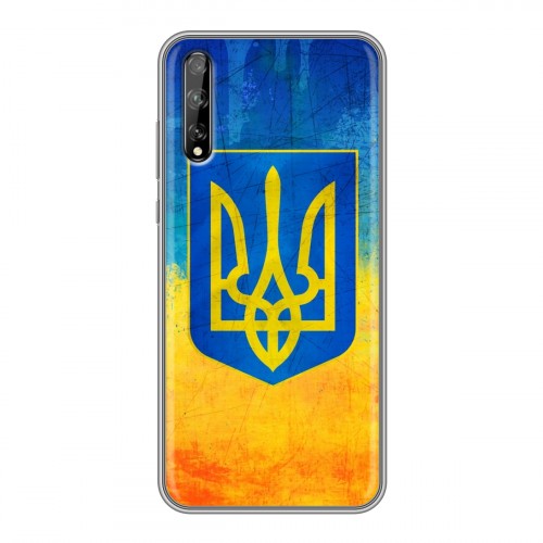 Дизайнерский силиконовый чехол для Huawei Y8p Флаг Украины