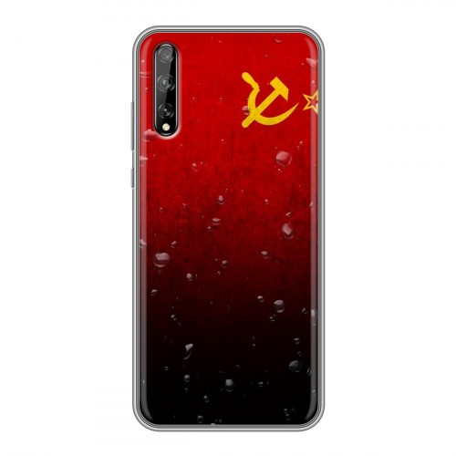 Дизайнерский силиконовый чехол для Huawei Y8p Флаг СССР