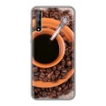 Дизайнерский силиконовый чехол для Huawei Y8p Кофе напиток