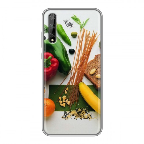 Дизайнерский силиконовый чехол для Huawei Y8p Овощи