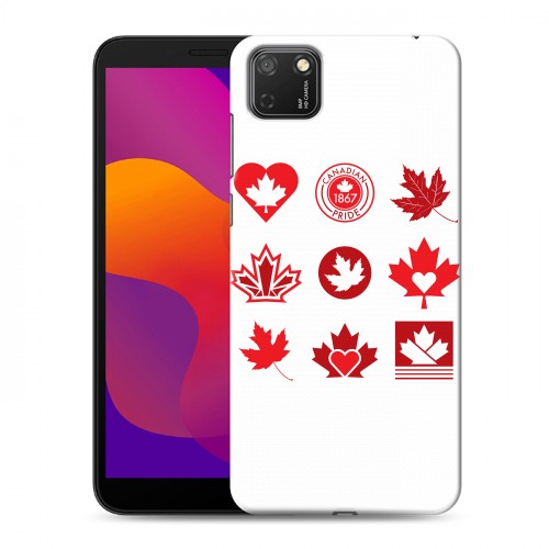 Дизайнерский силиконовый с усиленными углами чехол для Huawei Honor 9S Флаг Канады