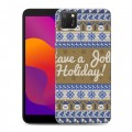 Дизайнерский силиконовый чехол для Huawei Honor 9S Рождественный ацтек
