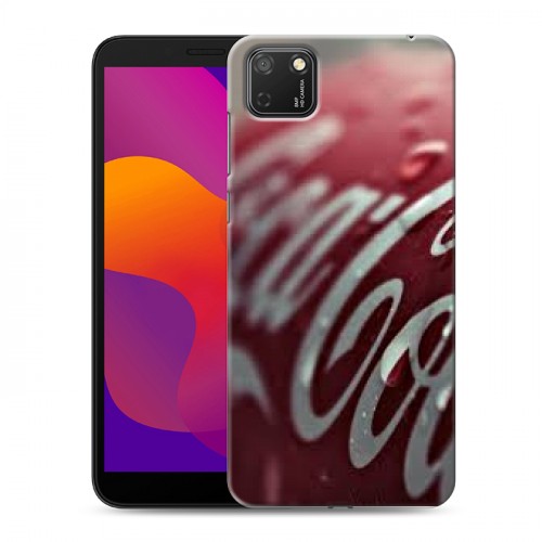 Дизайнерский силиконовый с усиленными углами чехол для Huawei Honor 9S Coca-cola